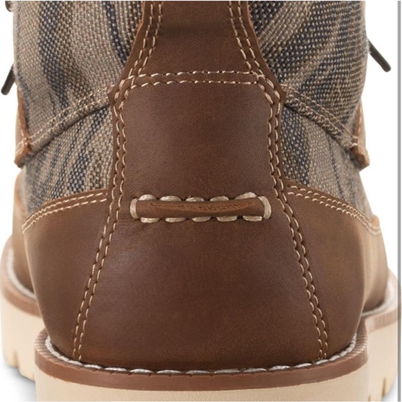 Sun + Stone Men\'s Green and Brown Patterned‎ Boots